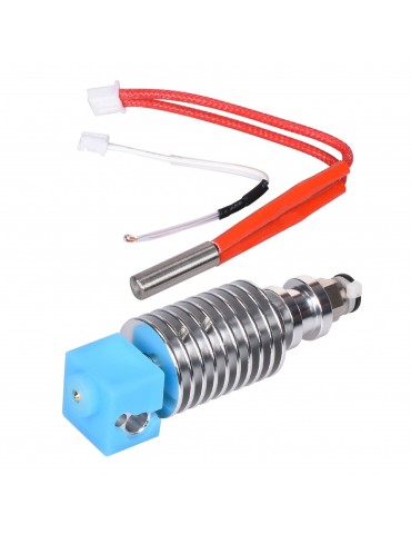 3D Printer 12V I3 Mega Hotend V5 J-head Hotend Bowden Extrude Kit with 0.4mm Nozzle Heater Wire Compatible with Anycubic Mega Series 3D Printer ChironS