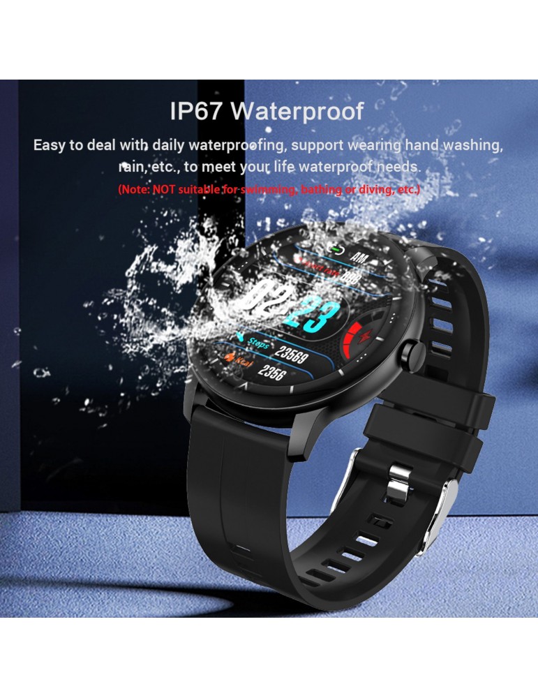 Z2 Smart Sports Watch 1.3'' Full-touch LCD Screen 10mm Ultra-thin Body BT Dial-up Call Health Monitoring Multiple Sports Mode Custom Dial Compatible with Android iOS