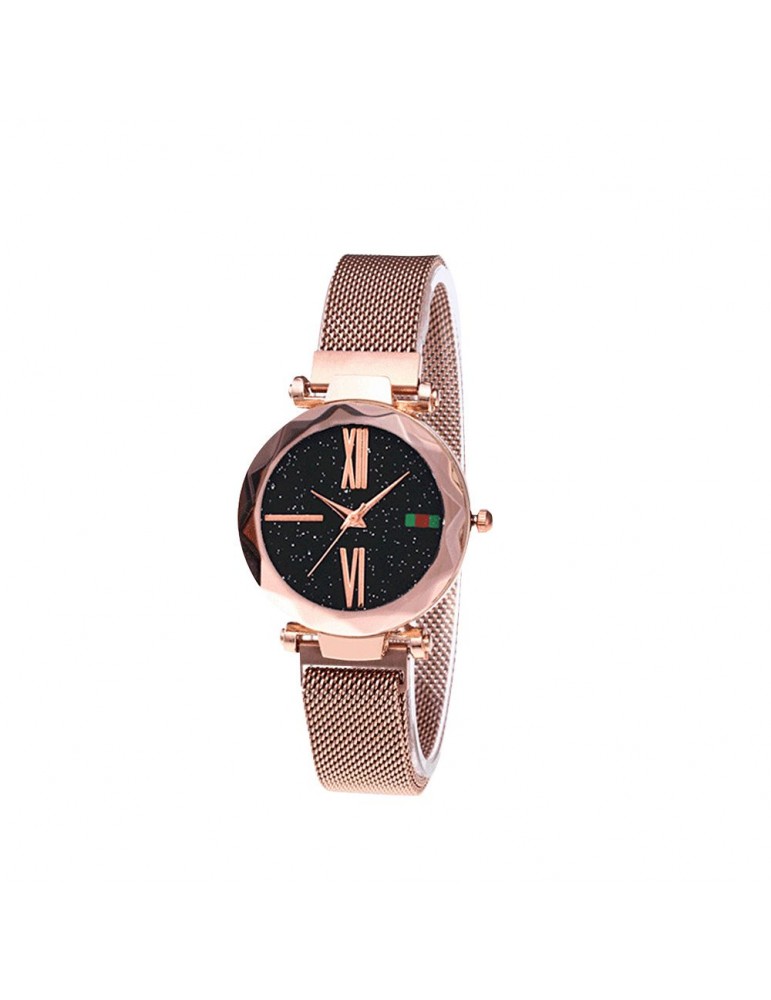 Women Fashion Elegant Luxury Starry Sky Quartz Watch Lady Magnetic Band Jewelry Wristwatch