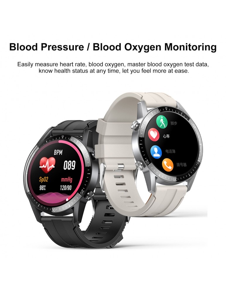 TM02 Smart Watch Fitness Tracker BT Bracelet Smart Sports Band Heart Rate Blood Pressure Blood Oxygen Sleeping Monitor Wristband Touch Screen IP67 Waterproof Message Push