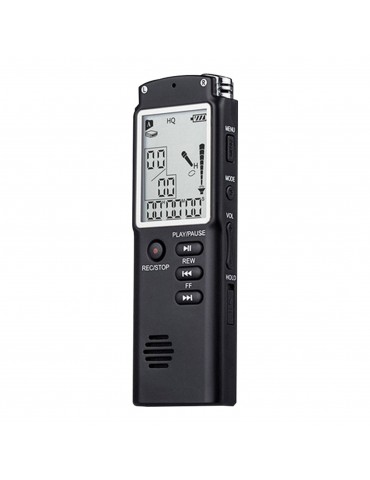 8GB Digital Voice Recorder Voice Activated Recorder MP3 Player 1536Kbps HD Recording Noise Reduction Dual Condenser Microphone 13h Continuous recording with WAV MP3 Player Telephone Recording for Meeting Lecture Interview Class